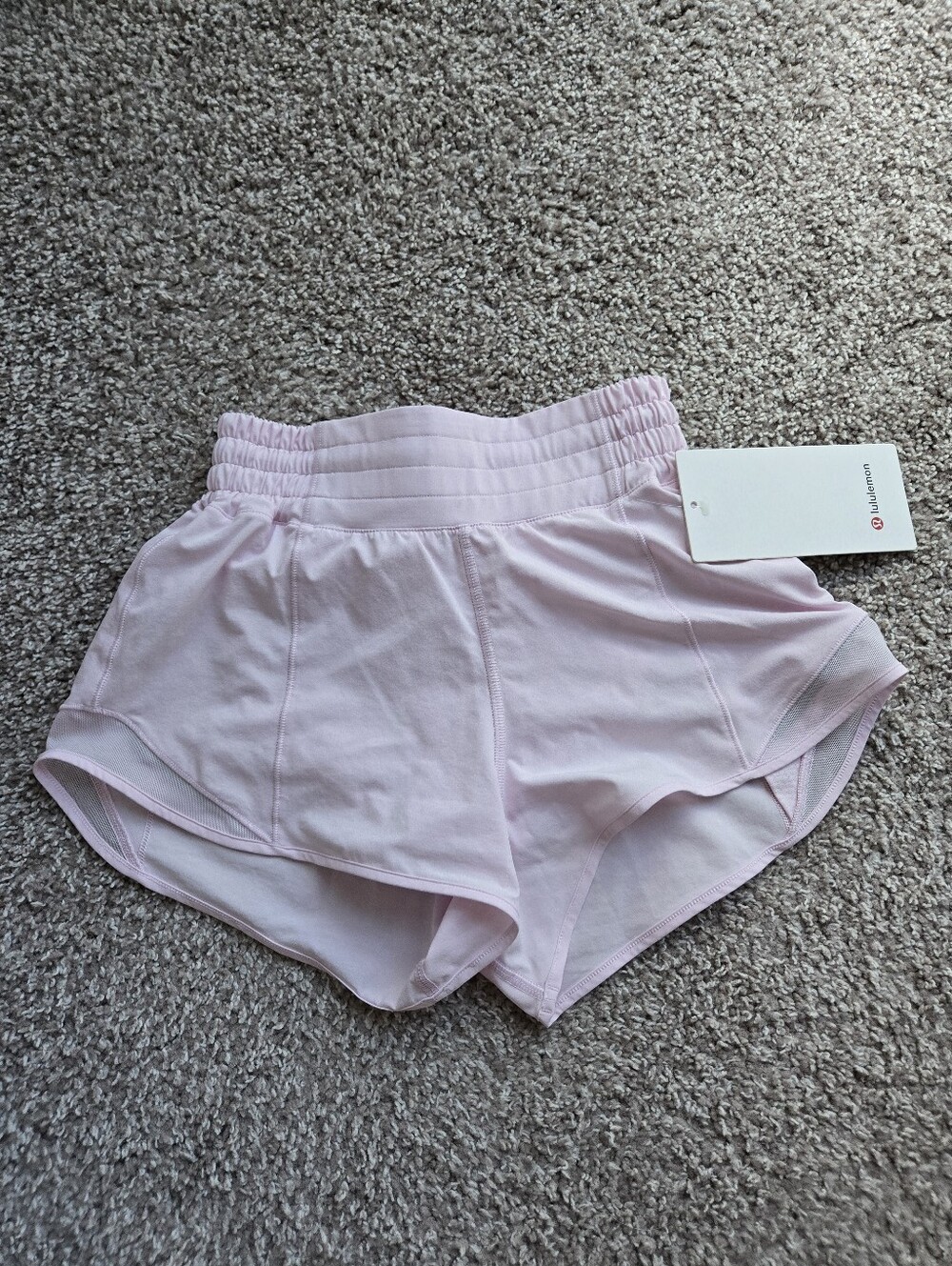 Lululemon hotty hot shorts 2.5" pink organza 2